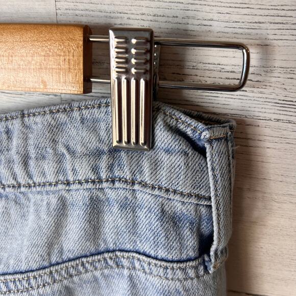 GAP Jeans Womens SZ 6/28 R Blue High Rise Wide Leg Cargo Light Wash 100% Cotton - Picture 15 of 16